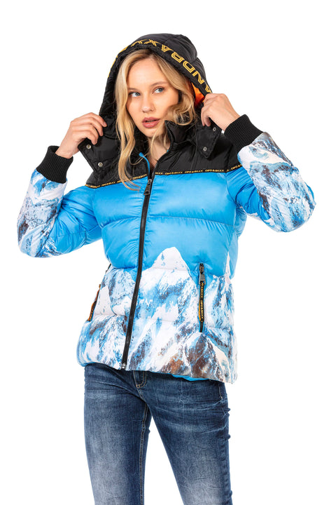 WM119 Printed Puffer Jacket