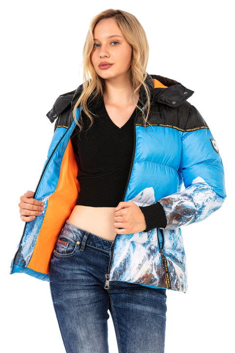 WM119 Printed Puffer Jacket