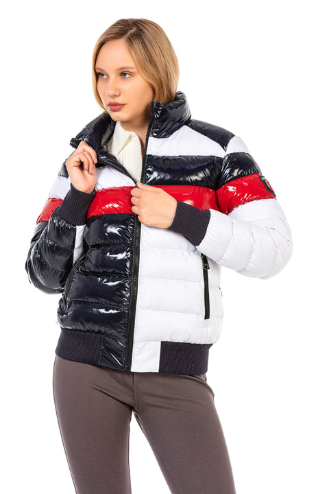 WM120 women's winter jacket with great gloss design