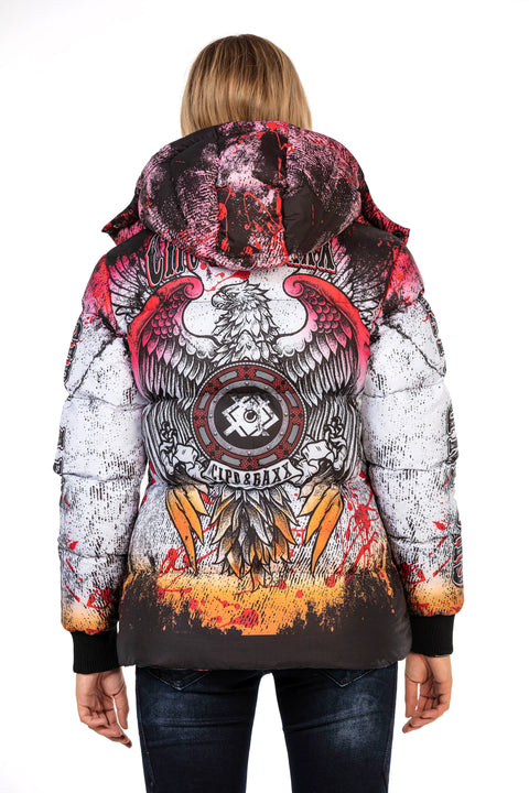 WM130 Printed Women's Puffer Coat