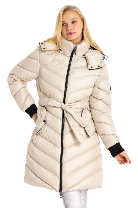 WM135 Women's Coat with Removable Hood