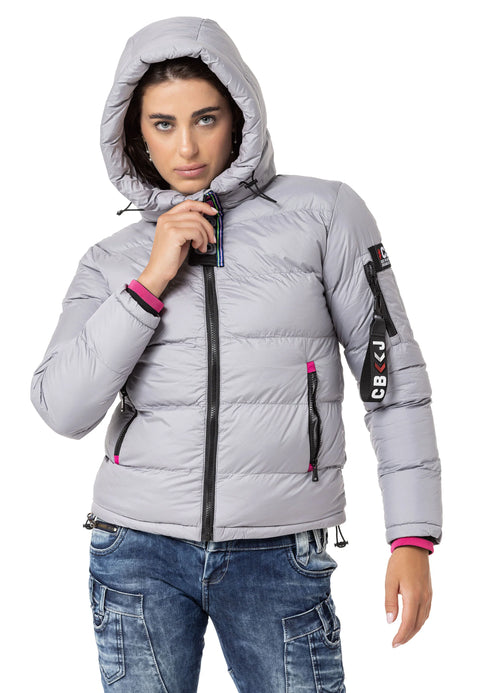 WM138 women's winter jacket with a stand -up collar