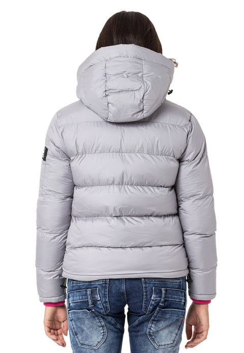 WM138 women's winter jacket with a stand -up collar