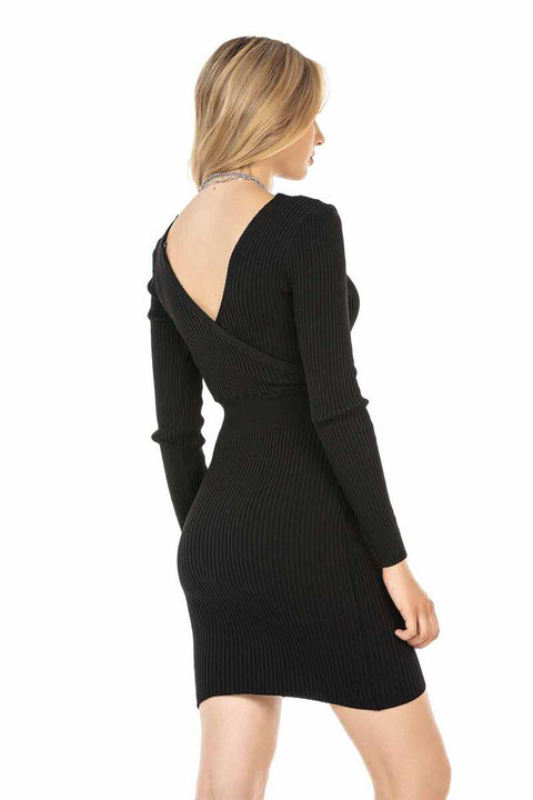 WP222 women jersey dress with bilateral V-neckline