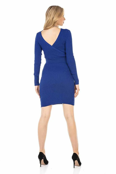 WP222 women jersey dress with bilateral V-neckline