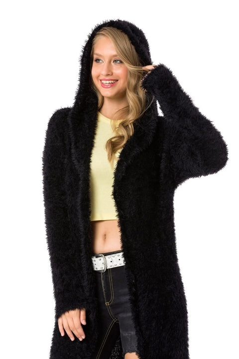 WP244 Plush Long Cardigan