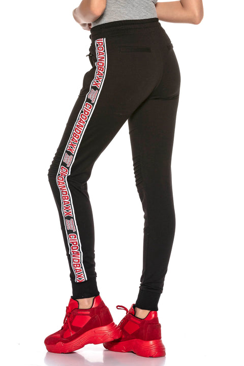WR115 women's sweatpants with stylish branded stripes