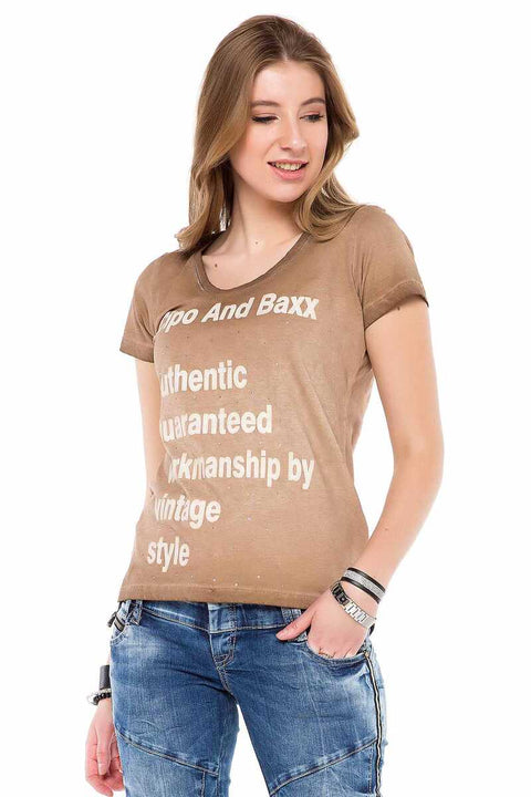 WT223 Printed Women's Vintage T-Shirt