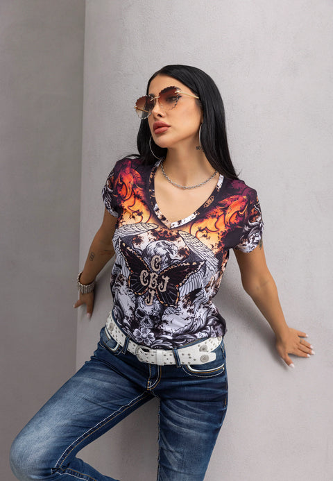 WT383 Women T-Shirt – Digital style with striking design