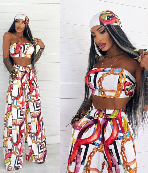 WY165 Imported Micro Fabric Bandana Set 3 Pieces