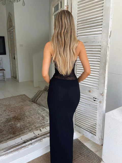 WY169 Tight Fitting long Summer Dress