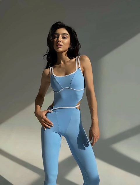 WY182 Jumpsuit Tight-Fitting with Cut-Outs
